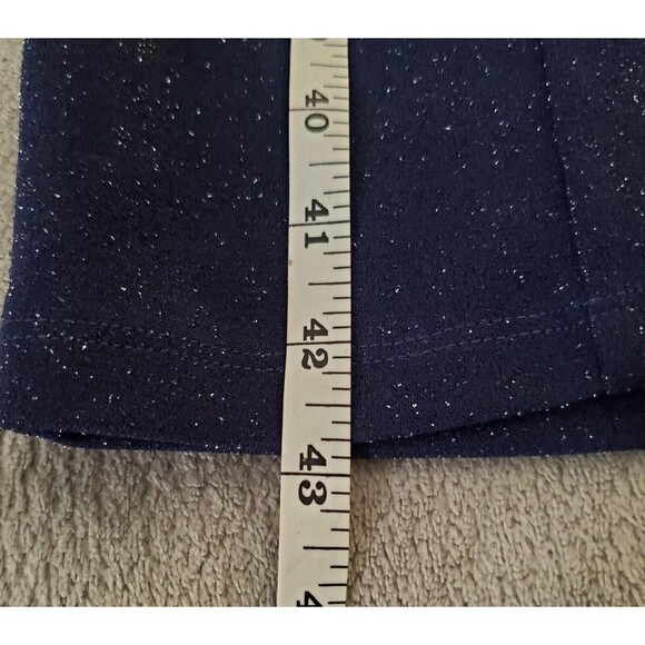 Sequin Hearts Navy Blue Sleeveless Bodycon Stretch Cocktail Dress Juniors Sz 15 - Picture 9 of 12